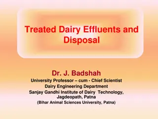 Treated Dairy Effluents and Global Warming Impact