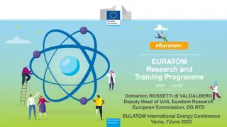 Euratom Research & Training Programme 2021-2025 Overview
