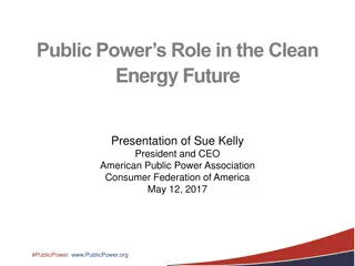 Public Power's Role in a Clean Energy Future Presentation