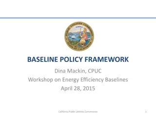 California Energy Efficiency Policy Framework