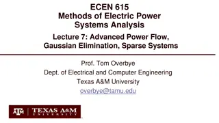 Advanced Power Flow Techniques in Electric Power Systems