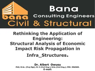 Structural Analysis of Economic Impact Risk Propagation in Infrastructures