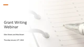 Grant Writing Webinar for Successful Applications