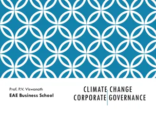 Climate Change and Corporate Governance Insights