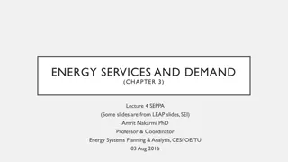 Energy Services and Demand Analysis