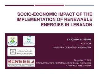 Socio-Economic Impact of Renewable Energy in Lebanon