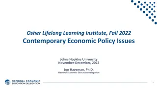 Contemporary Economic Policy Issues at Johns Hopkins University