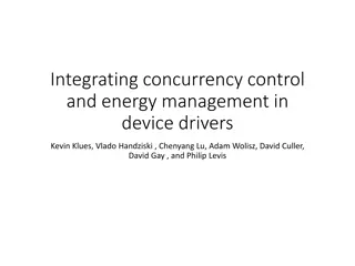 Integrating Concurrency Control and Energy Management in Device Drivers
