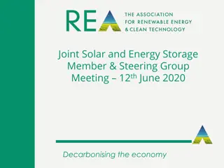 Joint Solar and Energy Storage Member Steering Group Meeting