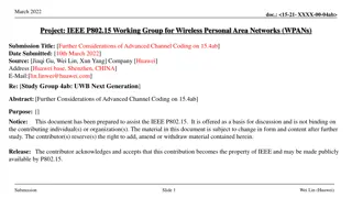 Further Considerations of Advanced Channel Coding in IEEE P802.15.4ab