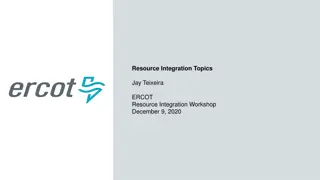 ERCOT Resource Integration Workshop Overview