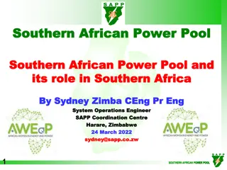 Southern African Power Pool and Its Role in Southern Africa
