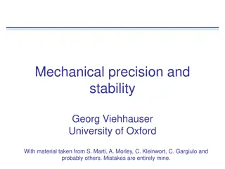 Mechanical Precision and Stability in Tracking Detectors
