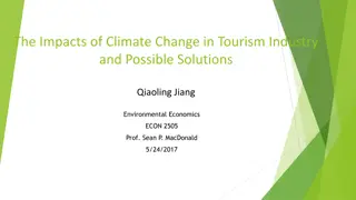 The Impacts of Climate Change in Tourism Industry and Solutions