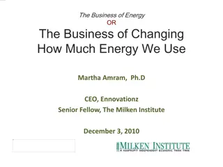 The Business of Energy: Changing How Much Energy We Use