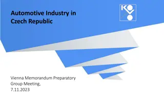 Automotive Industry in Czech Republic: Key Insights and Challenges