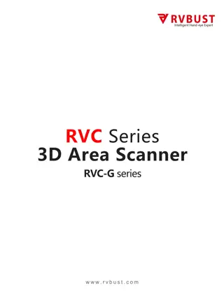 Professional 3D Area Scanner RVC-G Series