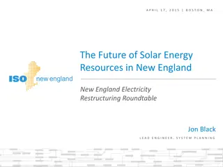 Future of Solar Energy Resources in New England