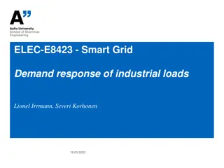Smart Grid Demand Response in Industrial Sector