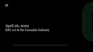 ESG 101 & the Cannabis Industry - Environmental Solutions & Legal Aspects