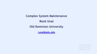 Reliability and Maintenance Practices in Complex Systems