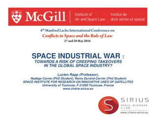 Creeping Takeovers in Global Space Industry