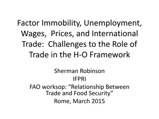 Challenges to Role of Trade in H-O Framework