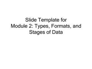 Data Types, Formats & Stages for Module 2