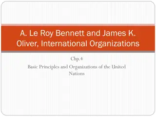 Basic Principles and Organizations of the United Nations