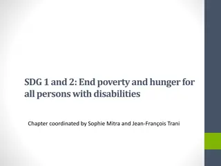 Addressing Poverty and Hunger for Persons with Disabilities
