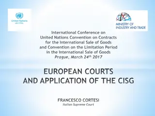 International Conference on United Nations Convention and CISG Application