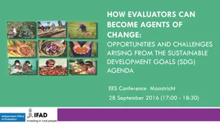Agents of Change: Evaluators and the SDG Agenda