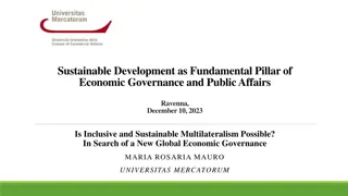 Challenges in Global Economic Governance Reform