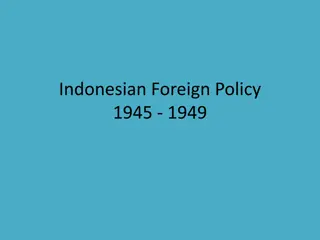 Indonesian Foreign Policy Studies 1945-1949