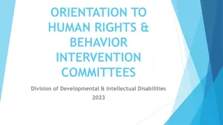 Ensuring Rights in Home and Community Based Services