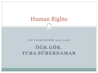Human Rights: First Year Course Overview 2017-2018