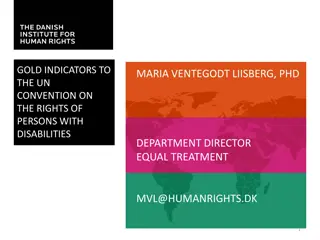 Gold Indicators to the UN Convention on the Rights of Persons with Disabilities