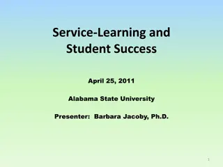 Service-Learning for Student Success at Alabama State University