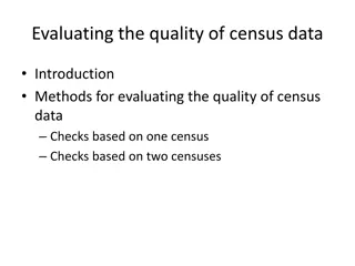 Quality Assessment of Census Data
