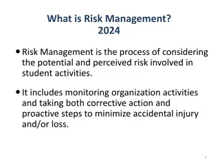 Risk Management in Student Activities
