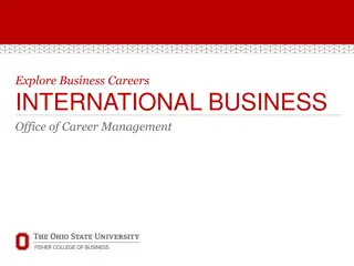 International Business Careers Overview