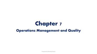Operations Management and Quality: Key Concepts and Strategies