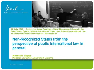 Legal Position of Non-Recognized States in Post-Soviet Space
