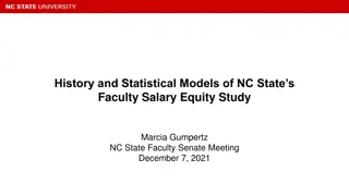 Statistical Analysis of NC State Faculty Salary Equity