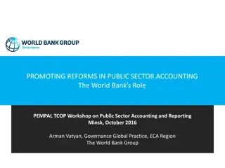 Promoting Reforms in Public Sector Accounting - The World Bank's Role