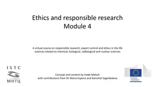 Responsible Research in Life Sciences