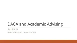 DACA and Academic Advising - Supporting Undocumented Students