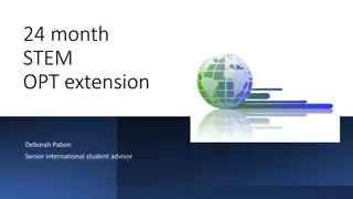 STEM OPT Extension Eligibility Guidelines
