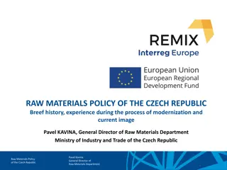 Raw Materials Policy of the Czech Republic: Modernization Process and Current Status