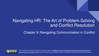 Navigating Communication Strategies in Conflict Resolution